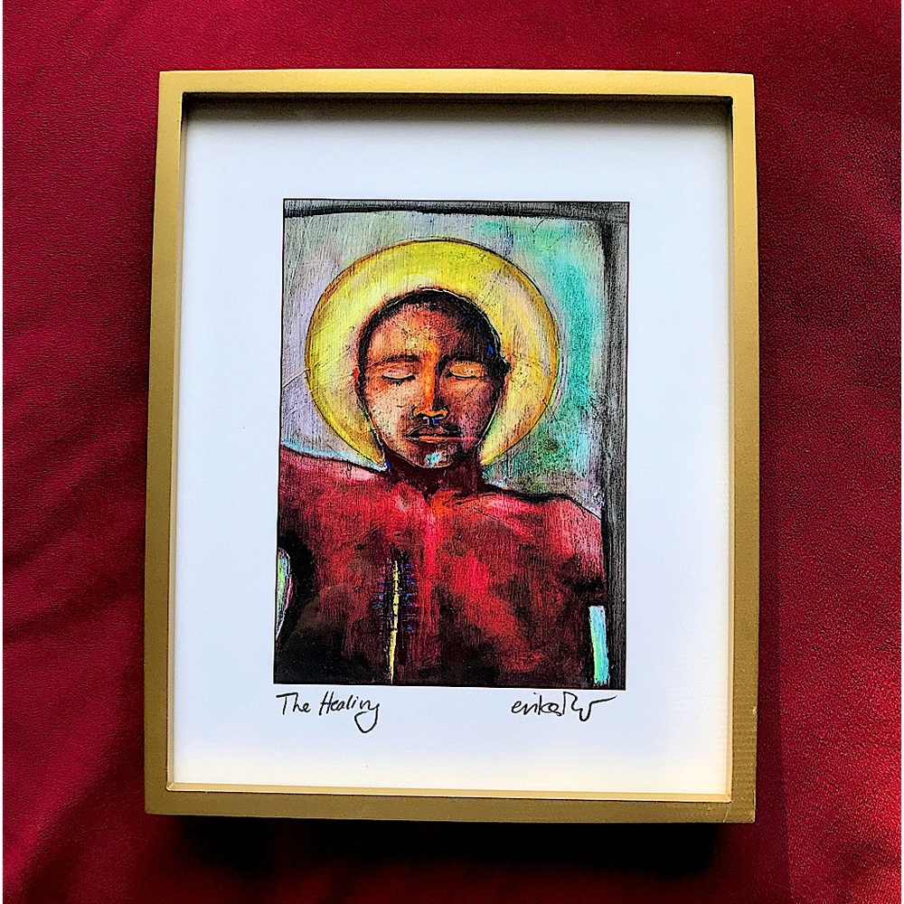 ✨Limited edition ‘The Healing' Archival Giclée Print In Gold-Tone Frame